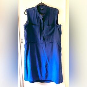 Madewell Sleeveless Navy Blue Dress